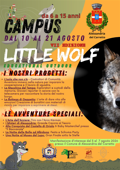 Tornano le avventure del Campus "LITTLE WOLF"! - VII Edizione